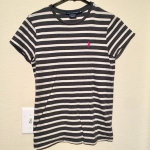 Ralph Lauren Sport Gray and White T-Shirt Women’s
